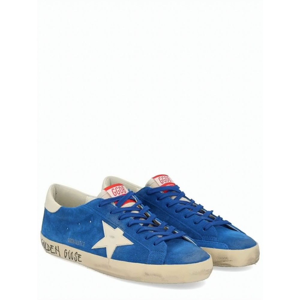 GOLDEN GOOSE Vibrant Blue Suede Sneakers - Picture 2 of 6